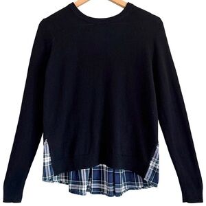 AQUA CASHMERE 100% Cashmere Preppy Casual Soft Lightweight Layered Sweater Sz S